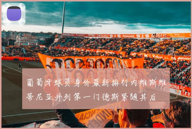 葡萄牙球员身价最新排行内维斯维蒂尼亚并列第一门德斯紧随其后