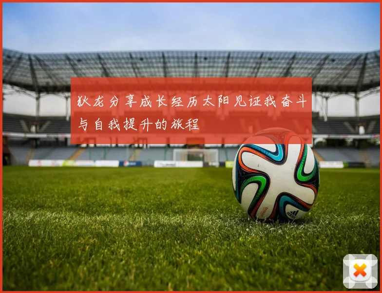 狄龙分享成长经历太阳见证我奋斗与自我提升的旅程
